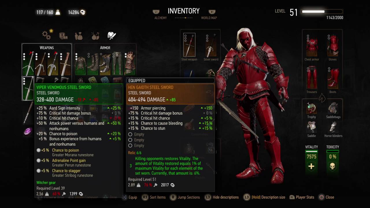 The Witcher 3 The Best Weapons And Armor Guide VG247